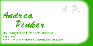 andrea pinker business card